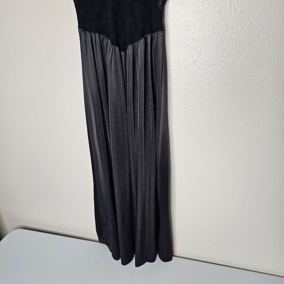 Vintage TJW S Slip Dress Black Lace Ruffle Babydoll Fairy Grunge Whimsigoth - Picture 4 of 8